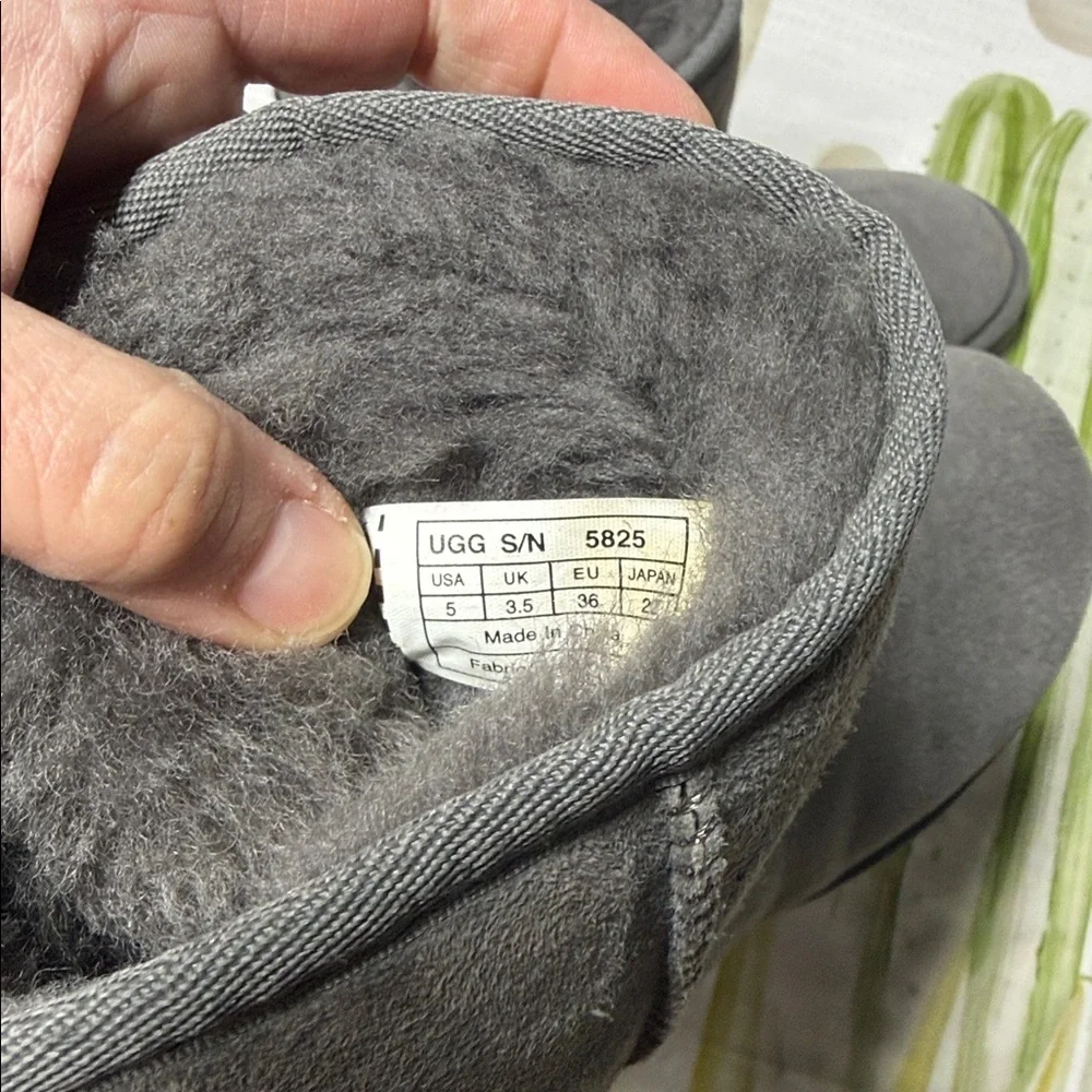 UGG Charcoal gray Suede Boots size 5